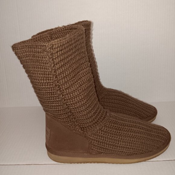 SKECHERS USA KNITTED SWEATER BOOTS - Picture 6 of 13